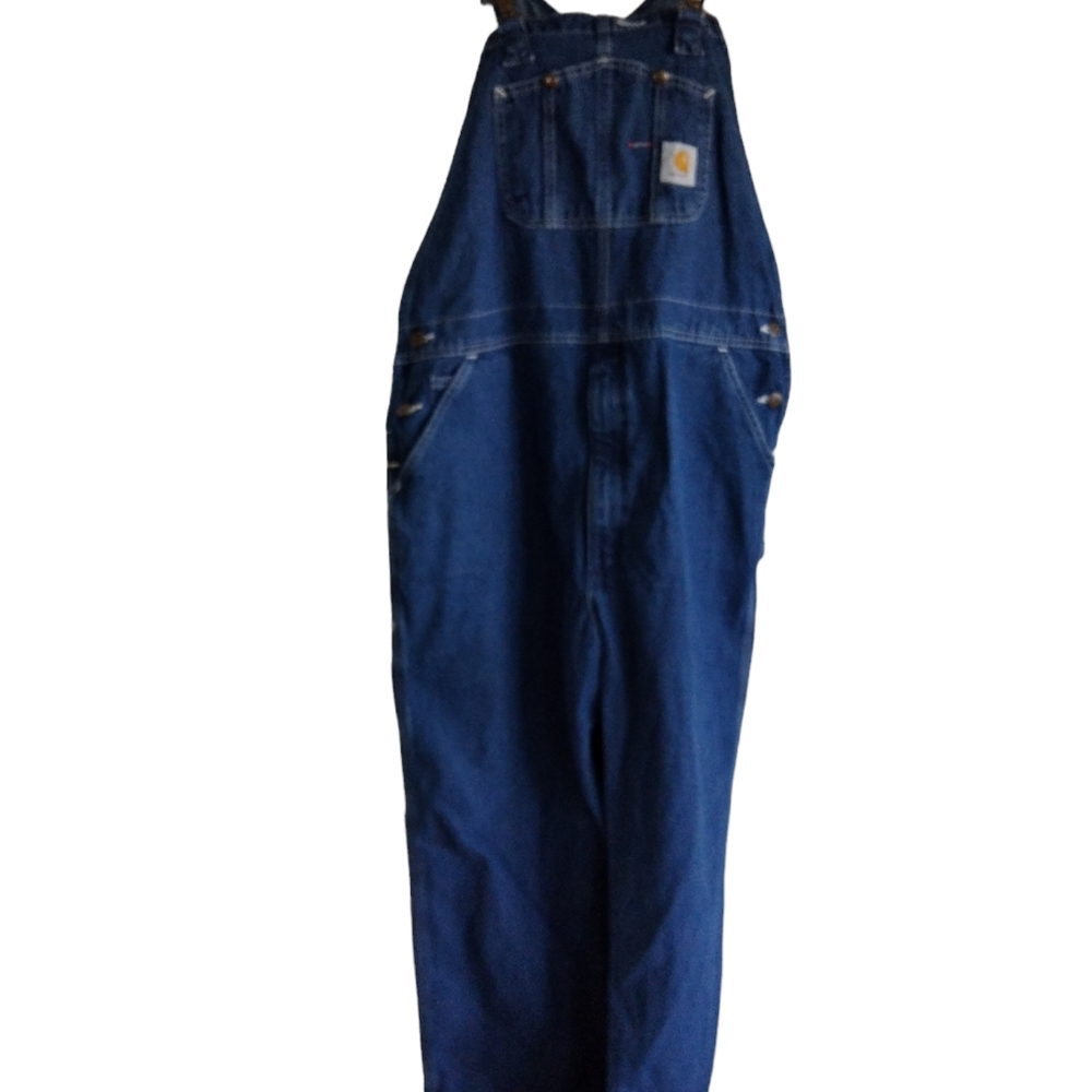 carharrt Denim Overalls 100% Cotton Made in Mexico